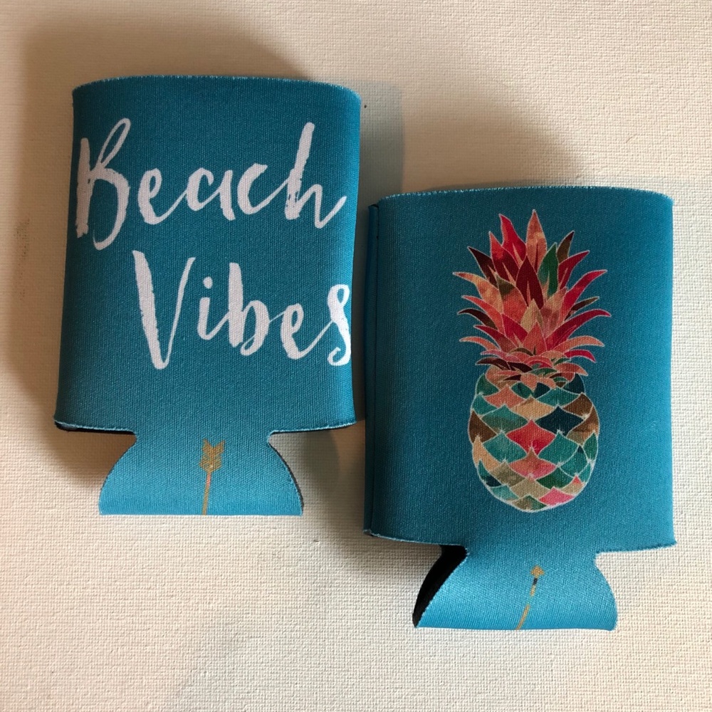 Beach Vibes Can Cozie - Teal